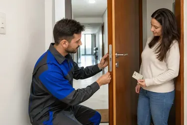 Profissional realizando abertura de fechadura em Sinop.